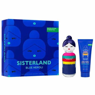 Kit Coffret Benetton Blue Neroli United Colors Sisterland Feminino Eau de Toilette